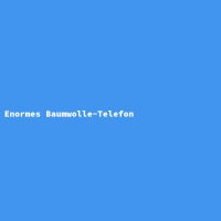 Enormes Baumwolle-Telefon