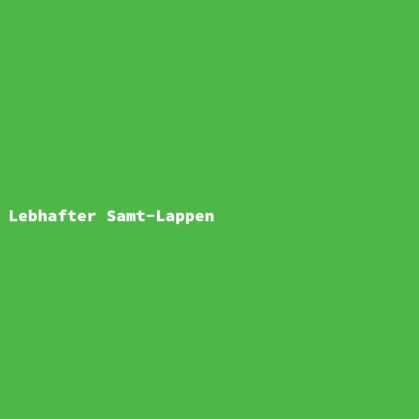 Lebhafter Samt-Lappen