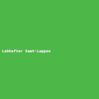 Lebhafter Samt-Lappen