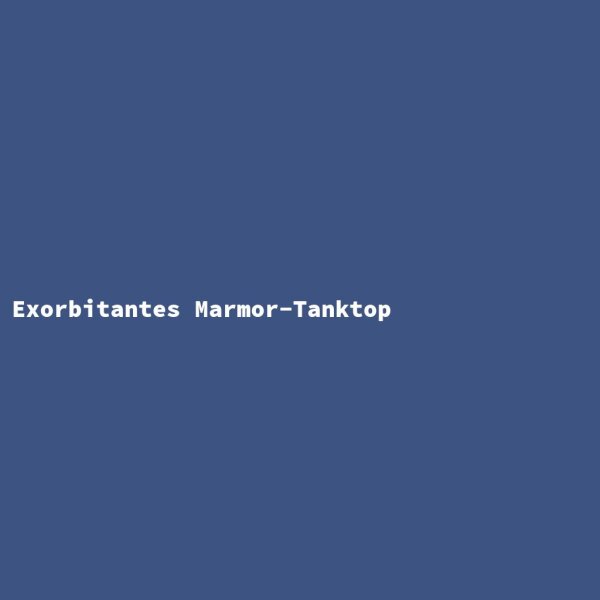 Exorbitantes Marmor-Tanktop