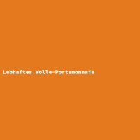 Lebhaftes Wolle-Portemonnaie