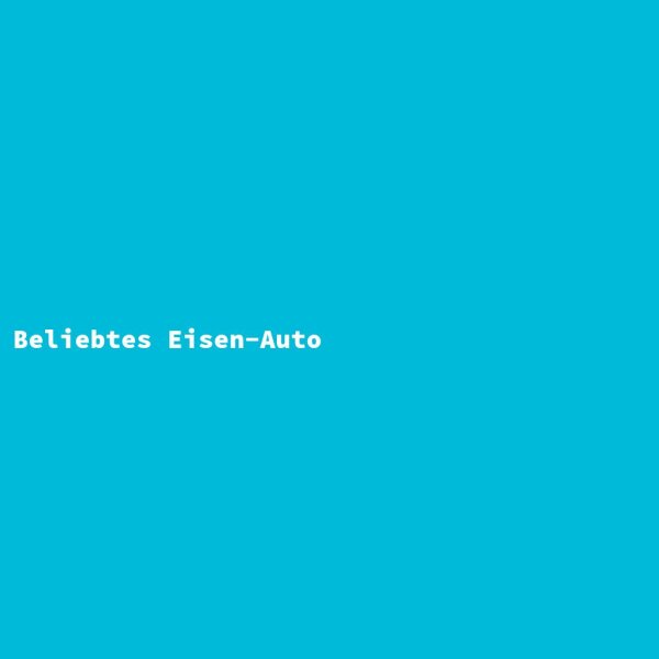 Beliebtes Eisen-Auto